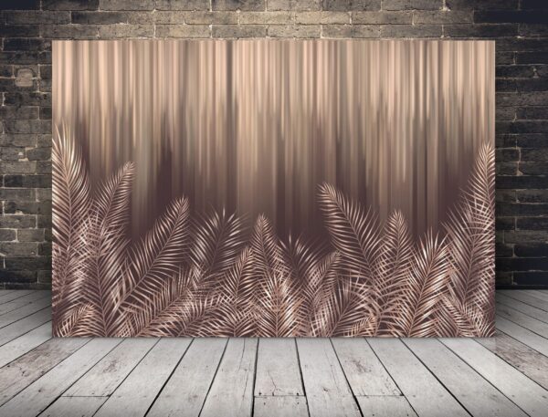 Une image de feuilles et de lignes