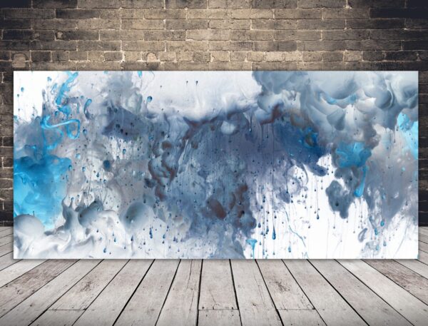 Image acrylique bleue