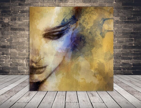 Une image du visage d'une femme
