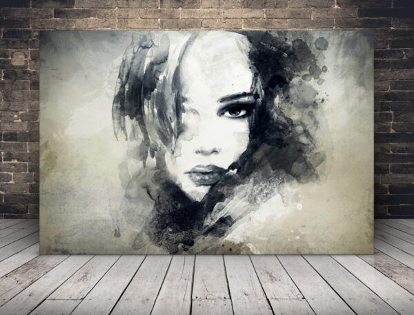 Une image d'un visage abstrait