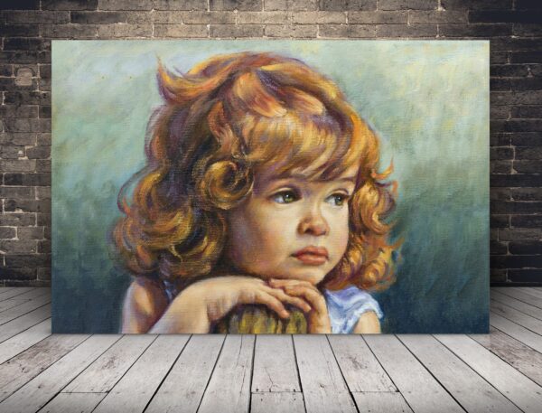 Une image du visage d'un enfant