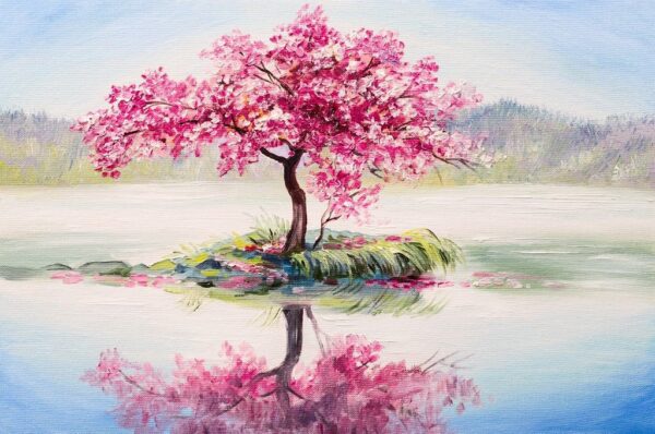 Une image d'un cerisier en fleurs – Image 2