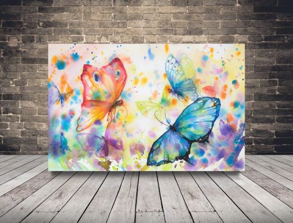 Photo de papillons aquarelles