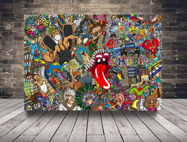 Image de collage de musique