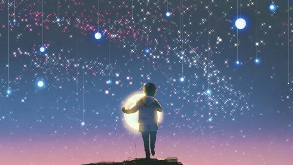 Une image d'un enfant tenant la lune – Image 2