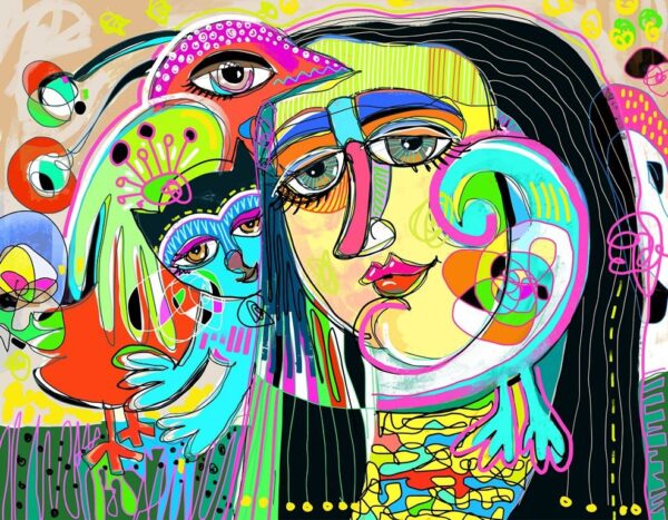 Image vectorielle d'un visage féminin – Image 2