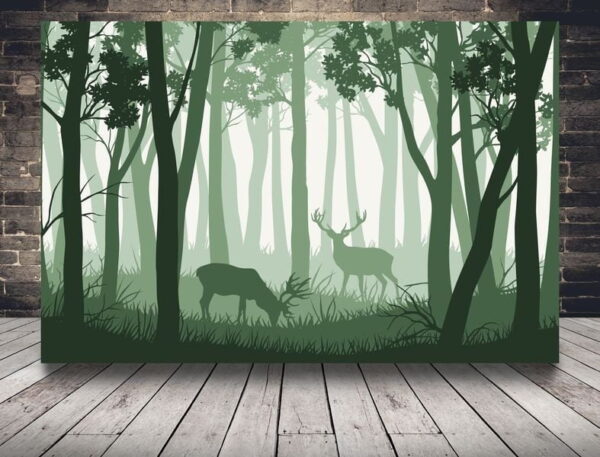 Une image d'une forêt verte