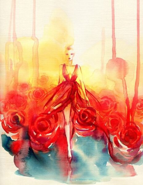 Image de la femme en rouge – Image 2