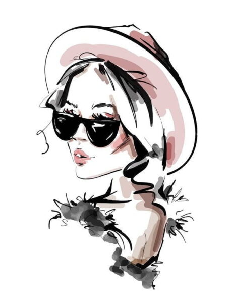 Une image d'une femme dans un chapeau rose – Image 2