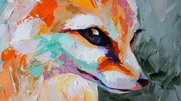 Une image abstraite d'un renard – Image 2