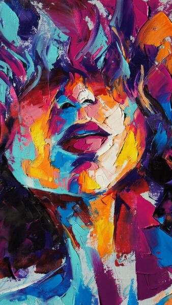 Image d'une femme peinte avec des peintures – Image 2