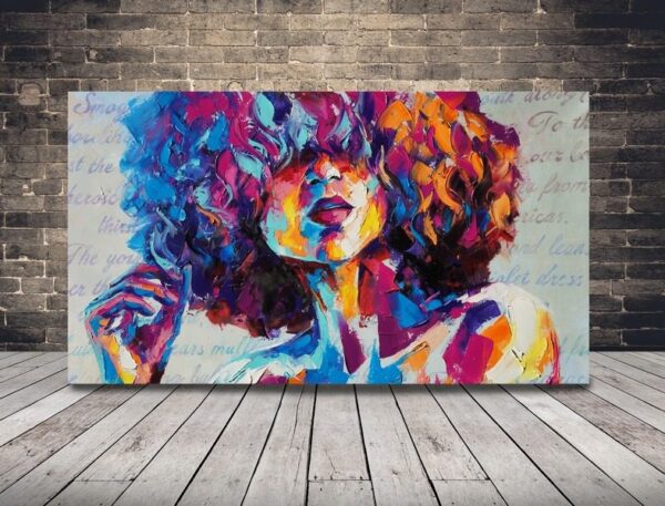 Image de femme colorée