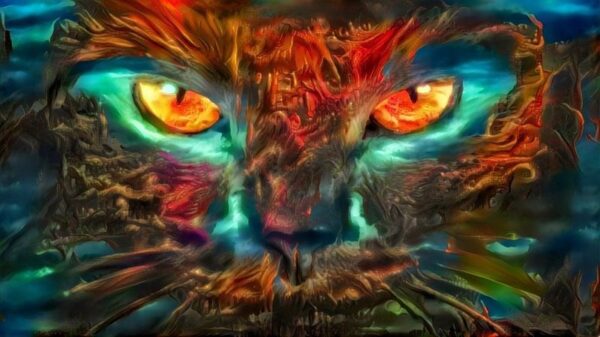 Une image d'un chat abstrait – Image 2