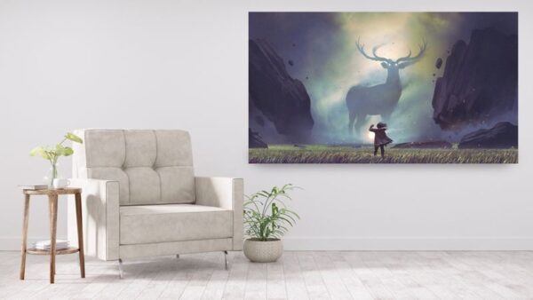 Une image d'un homme et d'un cerf – Image 3