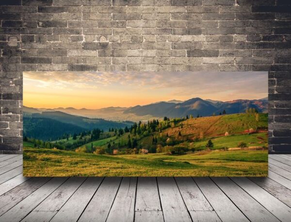Photo d'un paysage de montagne