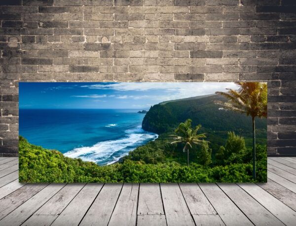 Une image des falaises à Hawaï