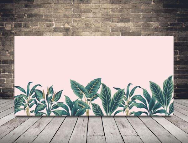 Une image de feuilles tropicales