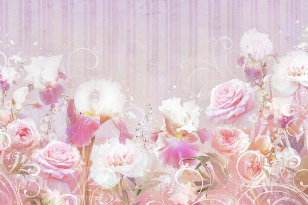 Image de roses et d'iris – Image 2