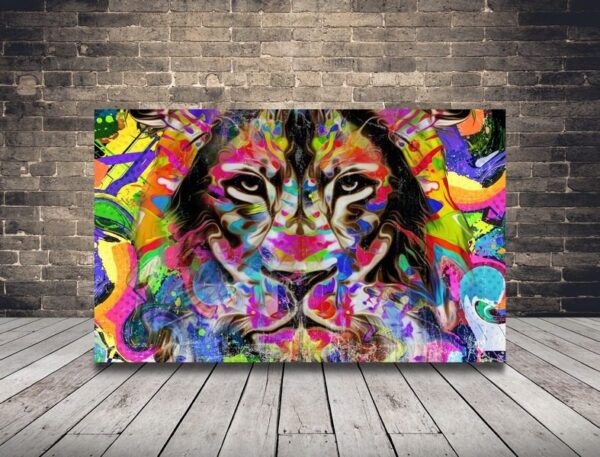 Image numérique d'un lion