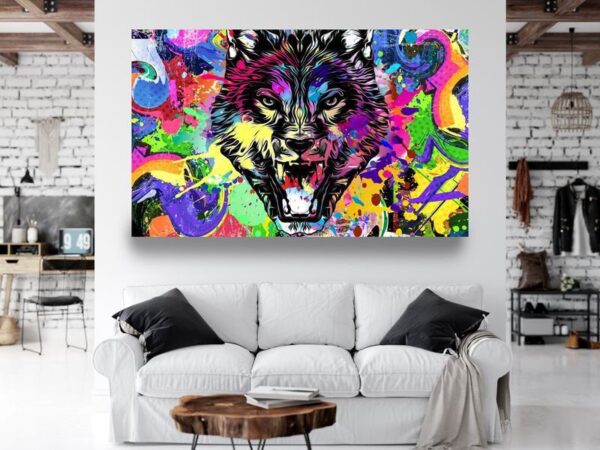 Image de loup graffiti – Image 3