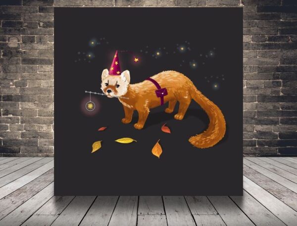 Photo d'anniversaire d'un renard