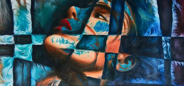 Une image d'un visage féminin abstrait – Image 2