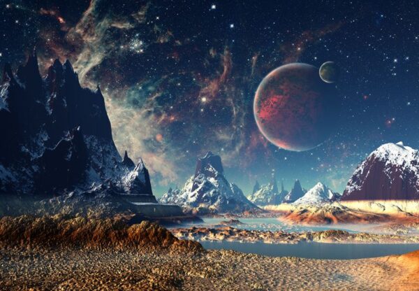 L'image du cosmos sur le fond des montagnes – Image 2