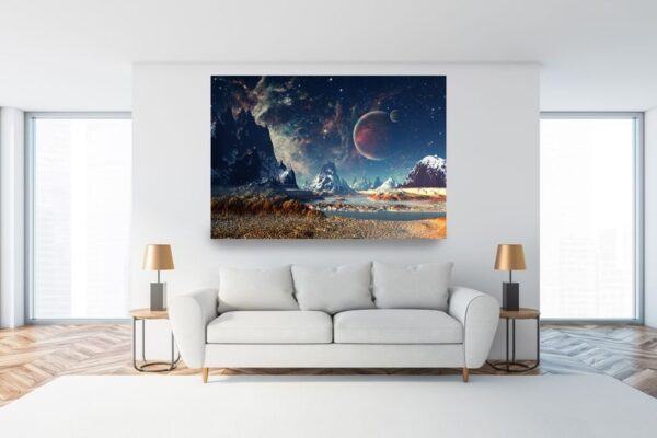 L'image du cosmos sur le fond des montagnes – Image 3