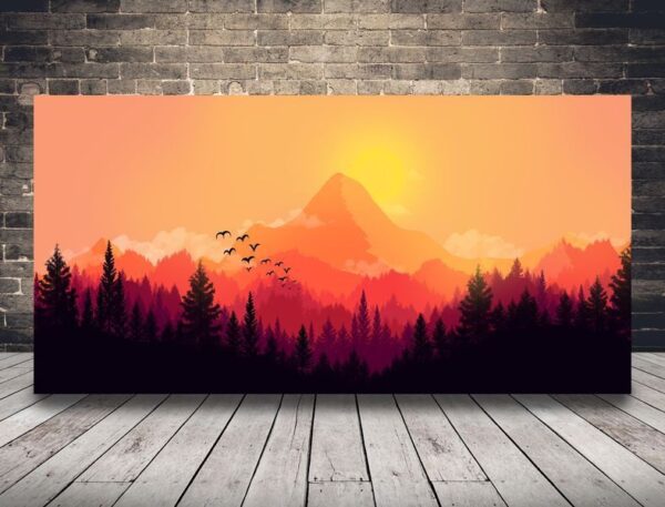 Image de paysage plat