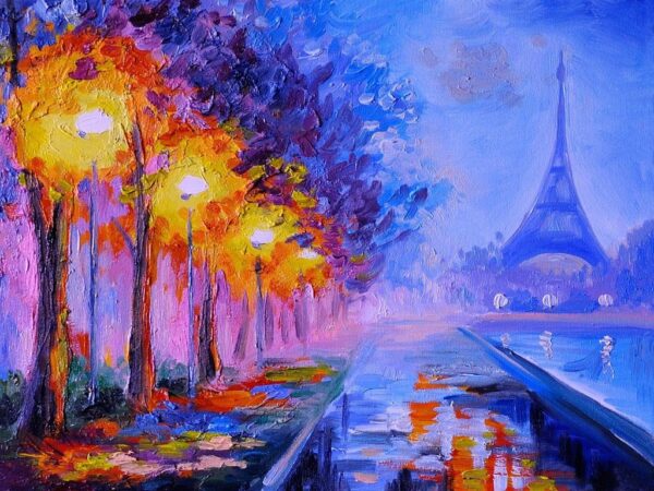 Peinture de paysage de Paris – Image 2