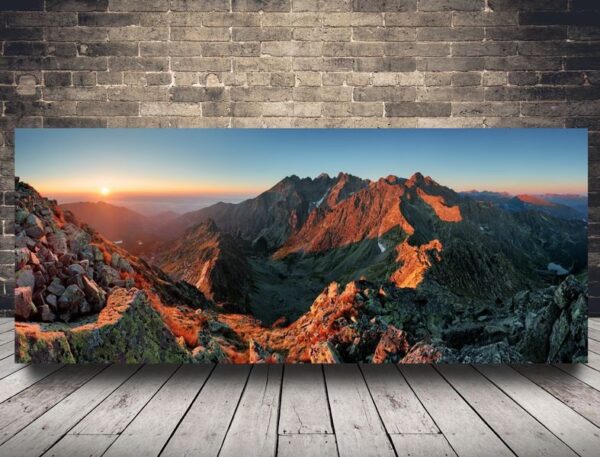 Photo de montagnes en automne
