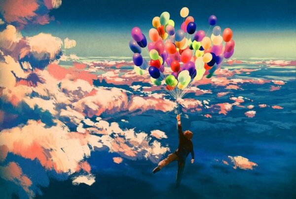 Une image d'un homme avec des ballons – Image 2