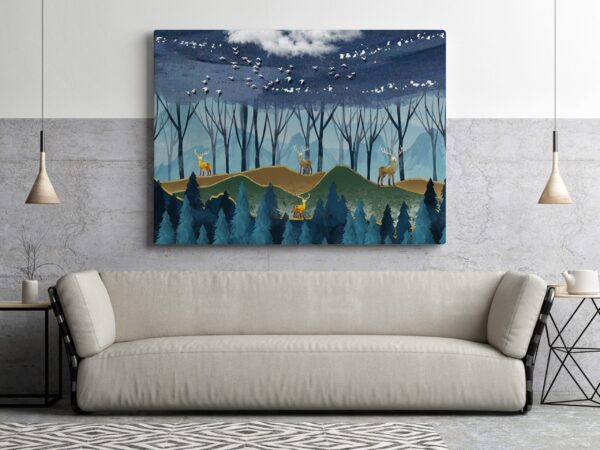 Image d'un cerf dans la forêt – Image 3
