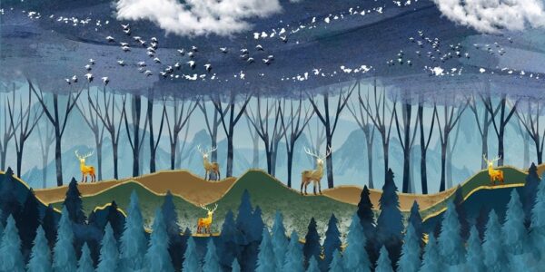 Image d'un cerf dans la forêt – Image 2