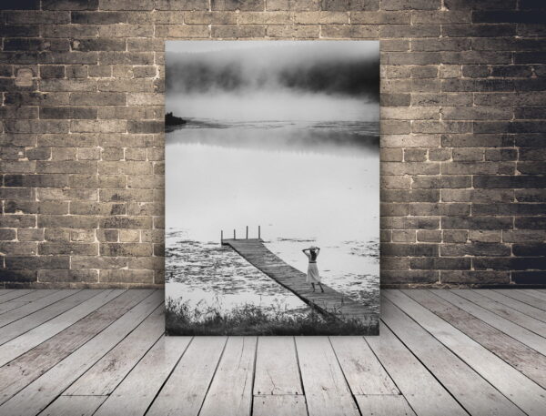 Image de plage monochrome