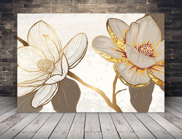 Image de fleurs sur fond blanc