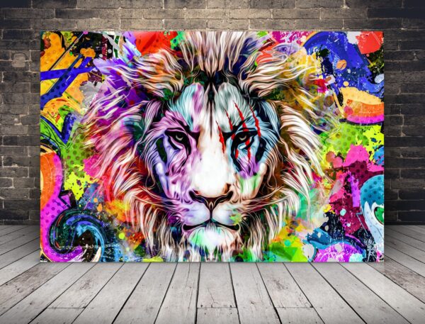 Image de Lion en couleurs