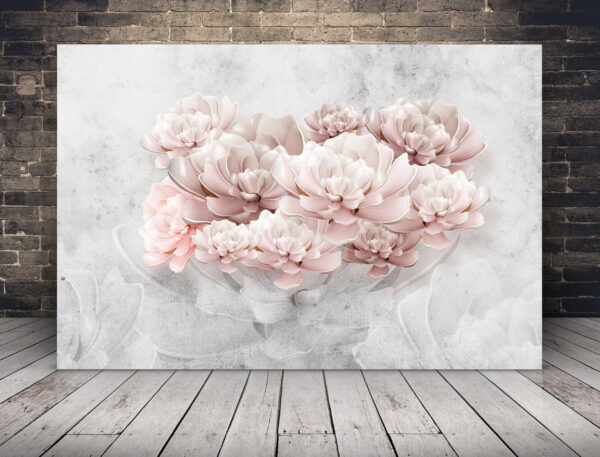 Image d'une fresque florale