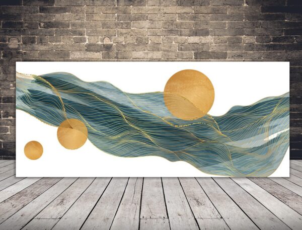 Image des planètes et des vagues