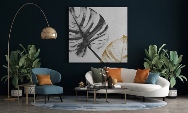 Une image de feuilles d'or et d'argent – Image 3