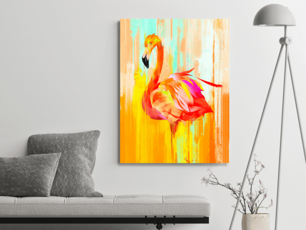 Image de flamant rose aquarelle – Image 3