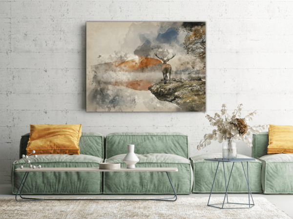 Une image d'un cerf et d'un lac – Image 3