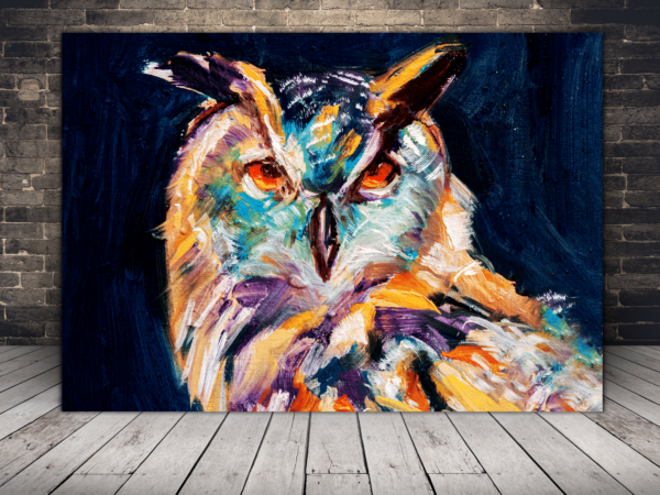 Une image du regard d'un hibou