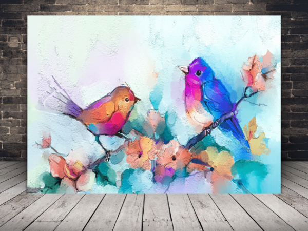 Photo d'oiseau aquarelle