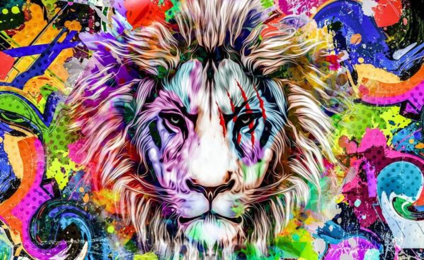 Image de Lion en couleurs – Image 2