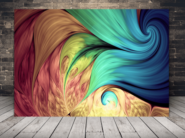 Image de vagues colorées