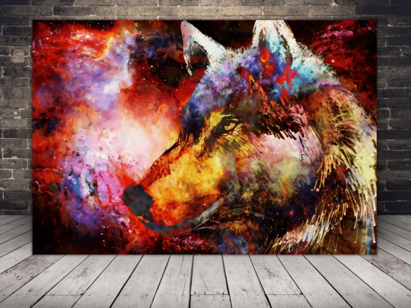 Image du regard mystérieux d'un loup