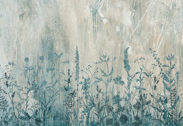 Papier Peint Prairie Bleue