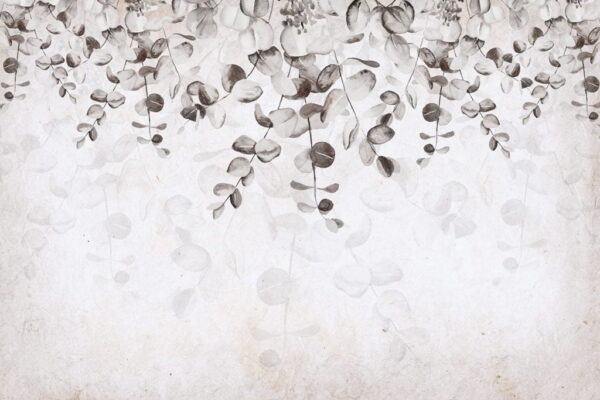 Papier Peint Ivy en Gris