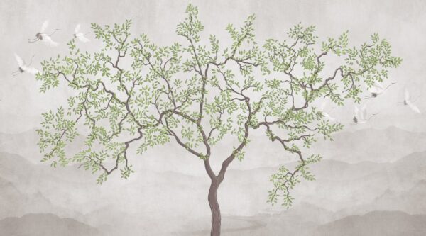 Papier Peint Arbre Délicat